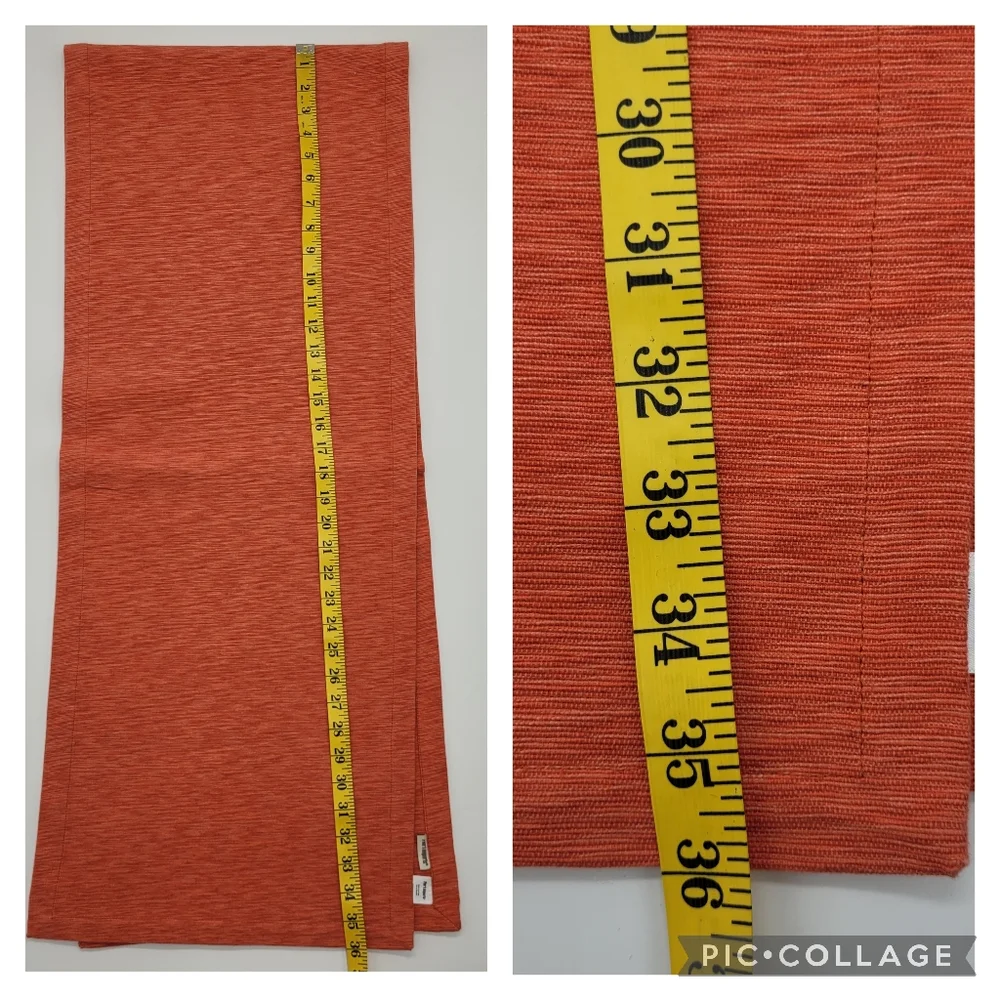 Pier 1 Imports Table Runner Woven Orange Cotton 14x72 inches